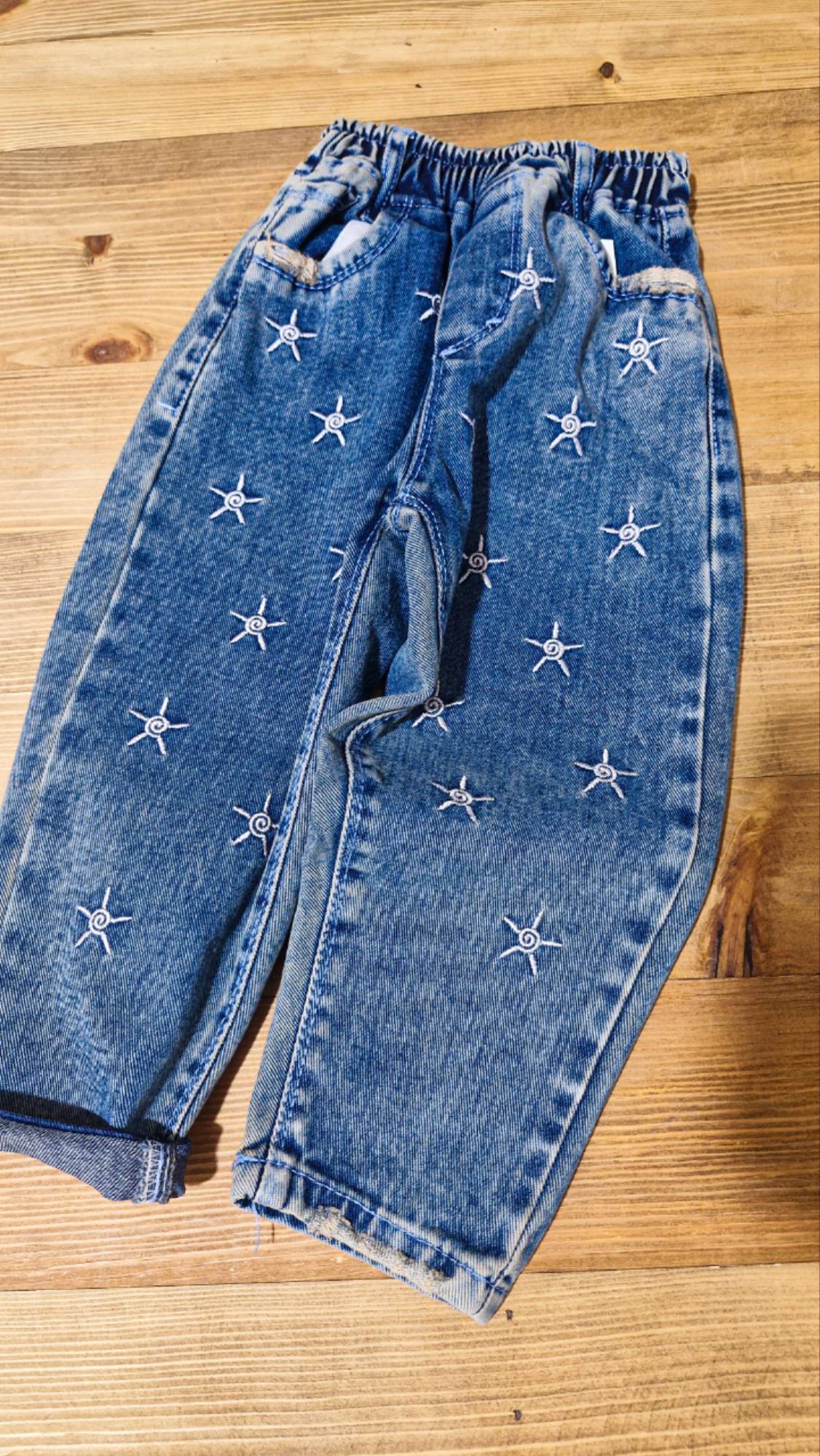 کد 1522 شلوار دخترانه مام طرح ستاره 