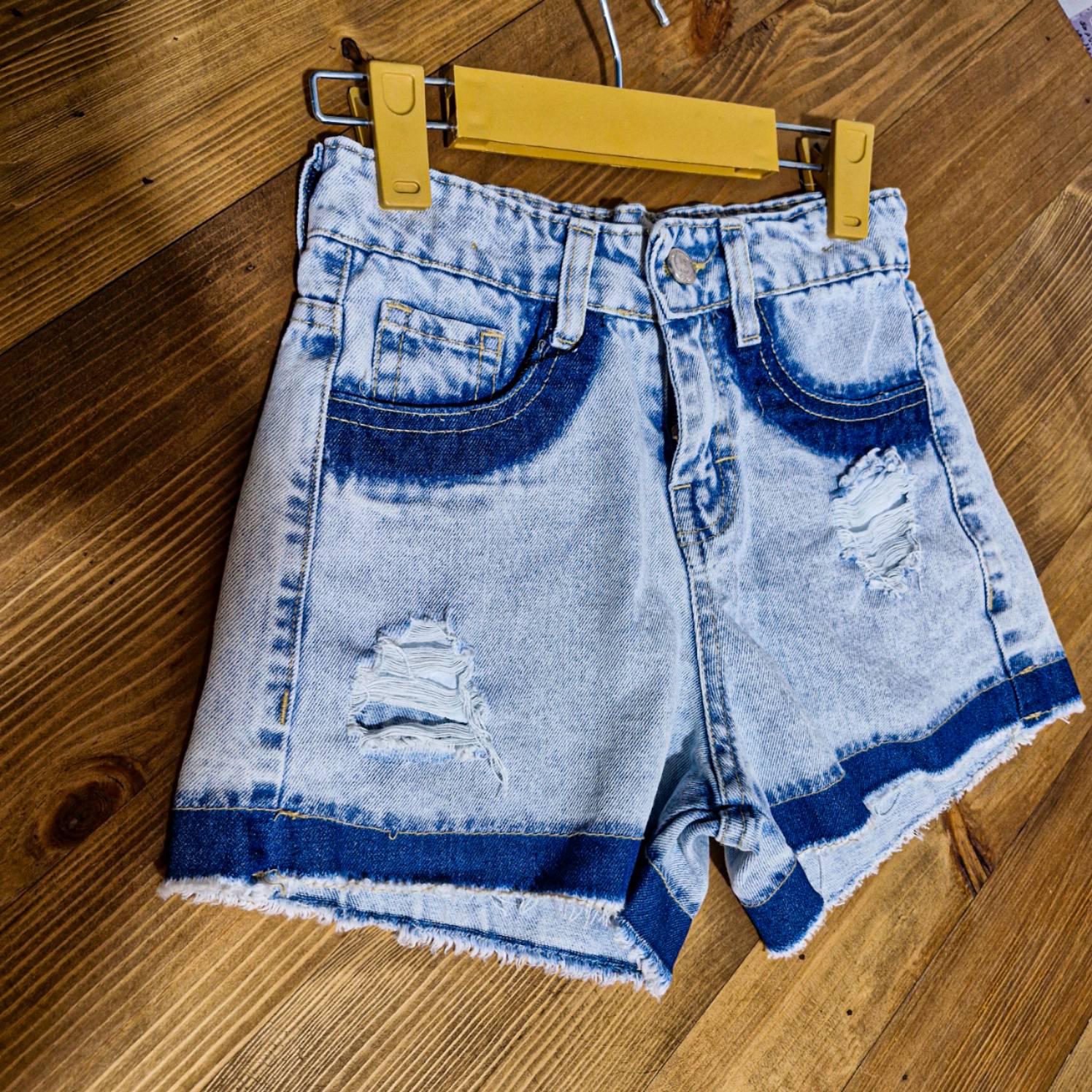 کد 1488شلوارک جین زاپ دار دخترانه 