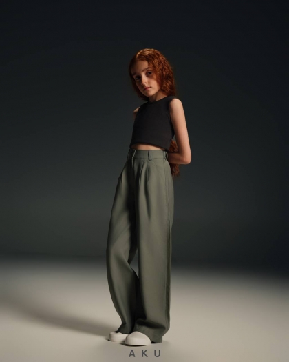 کد 1366 شلوار بگ پارچه ای دخترانه 